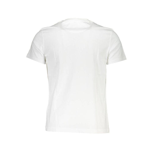 La Martina White Cotton Men T-Shirt LA-37347-L