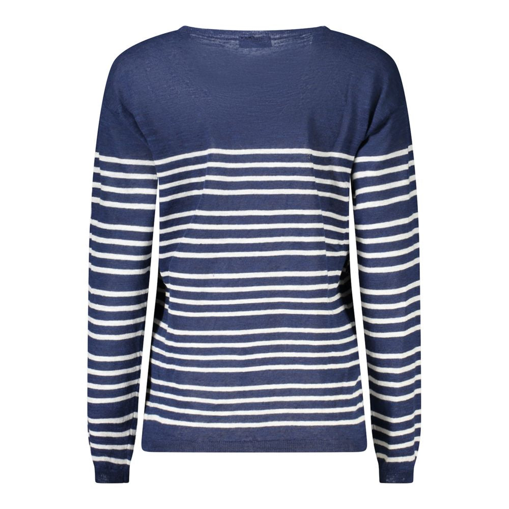 North Sails Blue Cotton Women Sweater