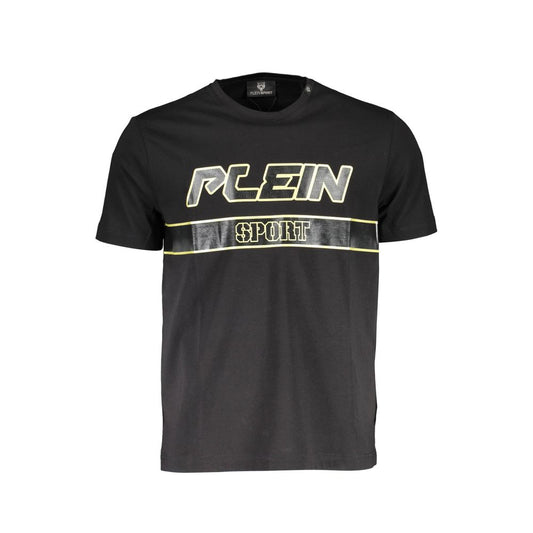 Plein Sport Black Cotton T-Shirt