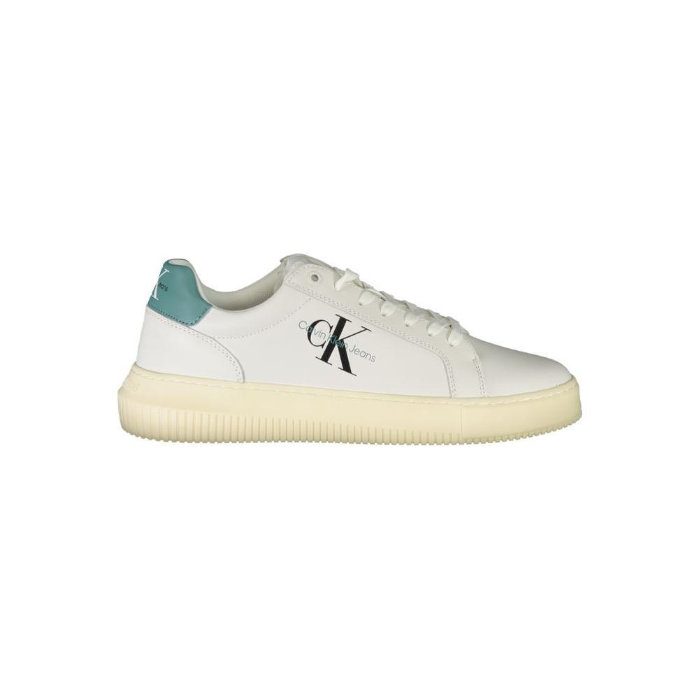 Calvin Klein Sleek White Sneakers with Eco-Conscious Design CA-26828-EU40/US7