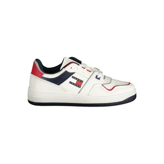 Tommy Hilfiger White Leather Men Sneaker TO-33490-EU40/US7