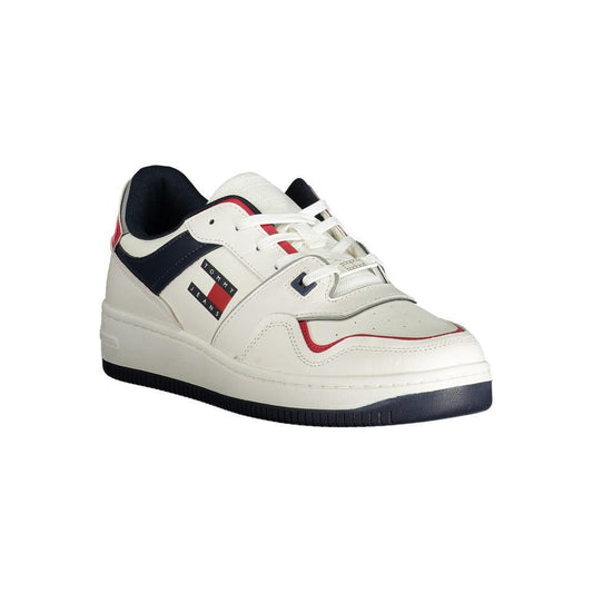 Tommy Hilfiger White Leather Men Sneaker TO-33490-EU40/US7