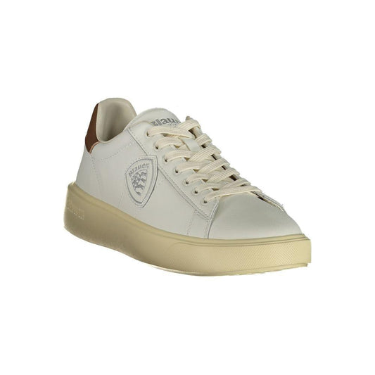Blauer White Leather Men Sneaker BL-35549-EU43/US10