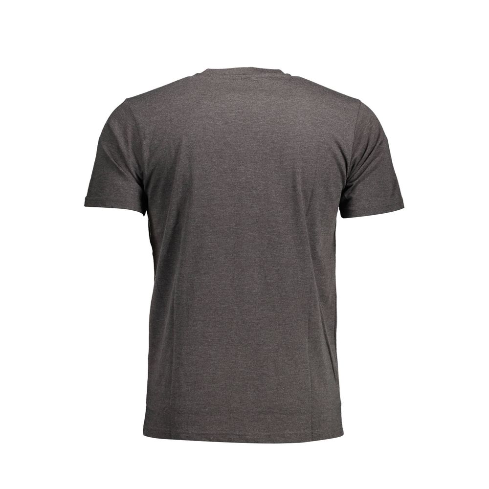 Back view of Sergio Tacchini Brown Cotton Men T-Shirt with classic crew neck design and premium cotton fabric.