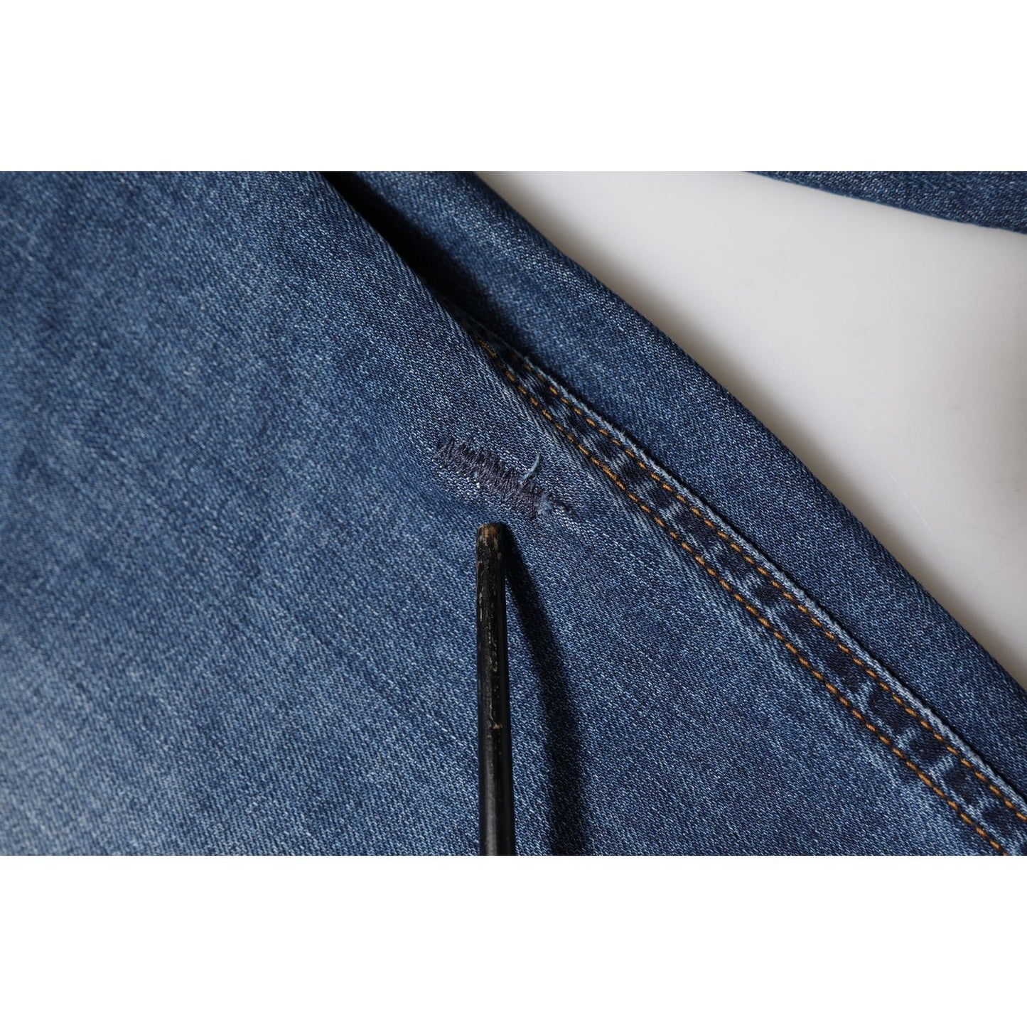 Dolce & Gabbana Blue Low Waist Cotton Skinny Denim Jeans PAN76503-48