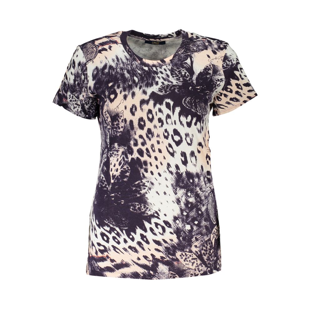 Cavalli Class Pink Cotton T-Shirt