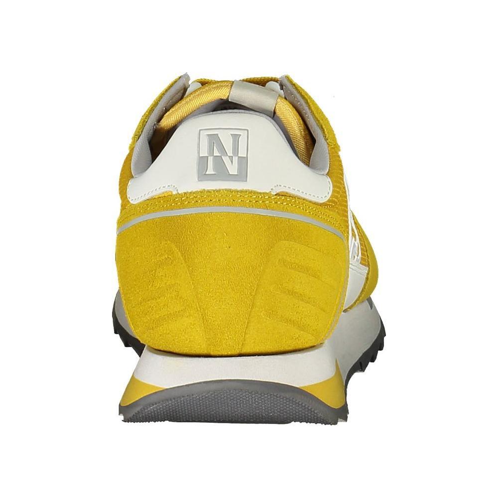 Napapijri Yellow Leather Men Sneaker NA-36847-EU40/US7