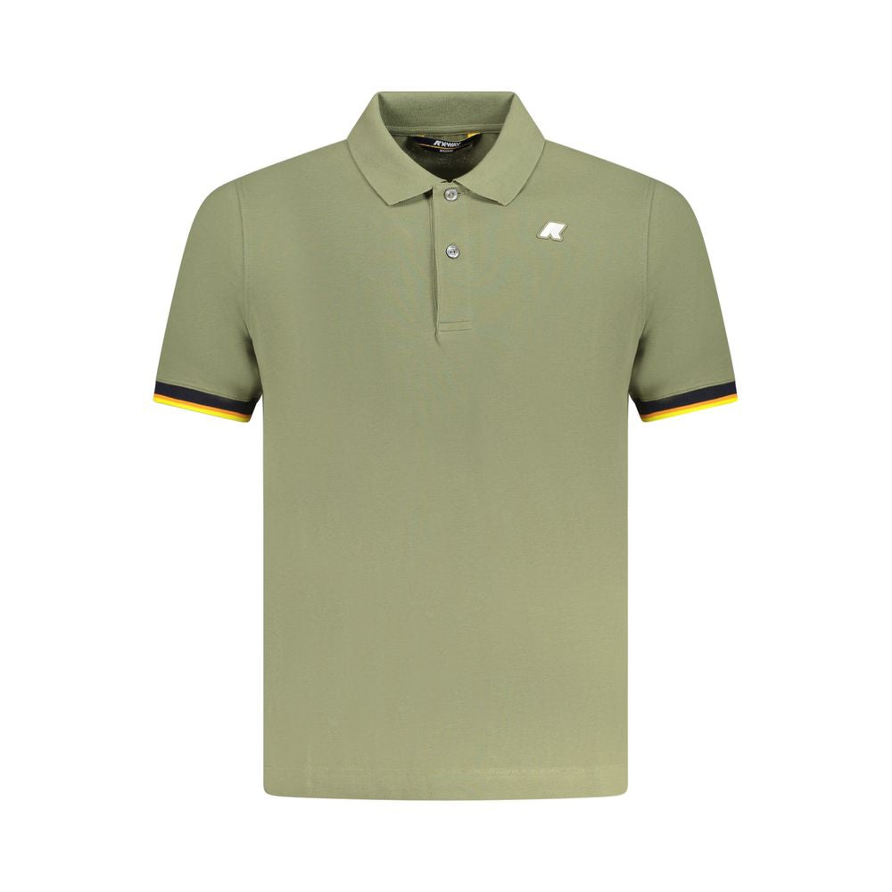 K-WAY Green Cotton Polo Shirt