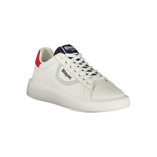 Blauer White Leather Men Sneaker BL-36052-EU41/US8