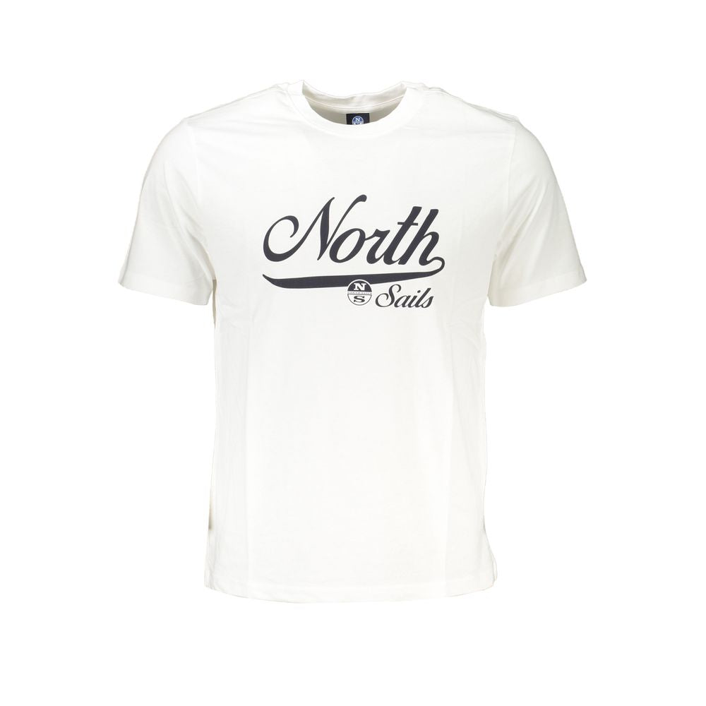 North Sails White Cotton T-Shirt NO-27256-S