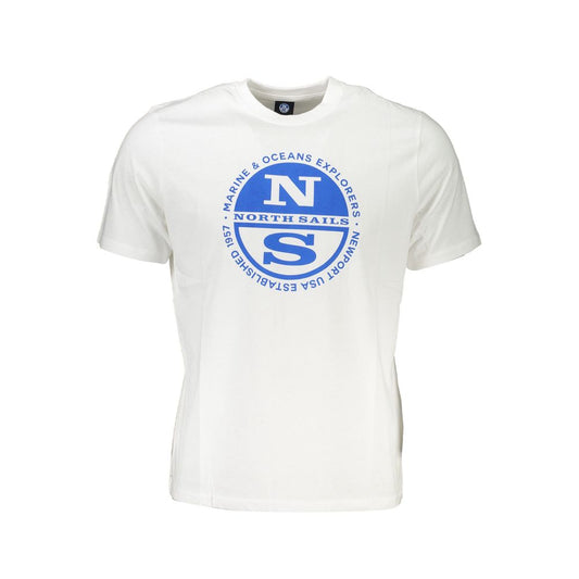 North Sails White Cotton T-Shirt NO-27310-S