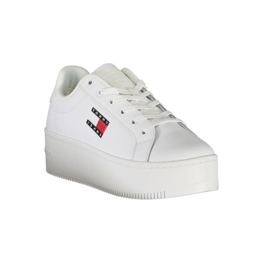 Tommy Hilfiger White Polyester Sneaker