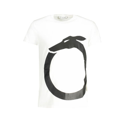 Trussardi White Cotton Men T-Shirt