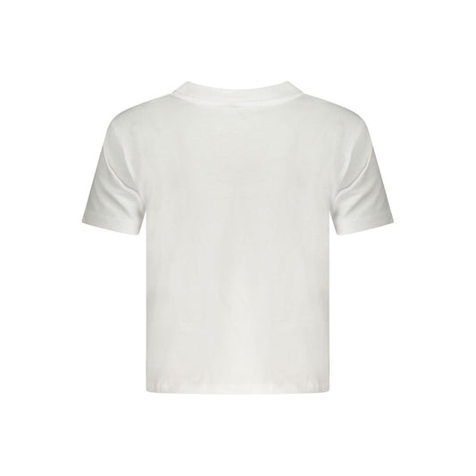 Calvin Klein White Cotton Women T-Shirt CA-34460-L