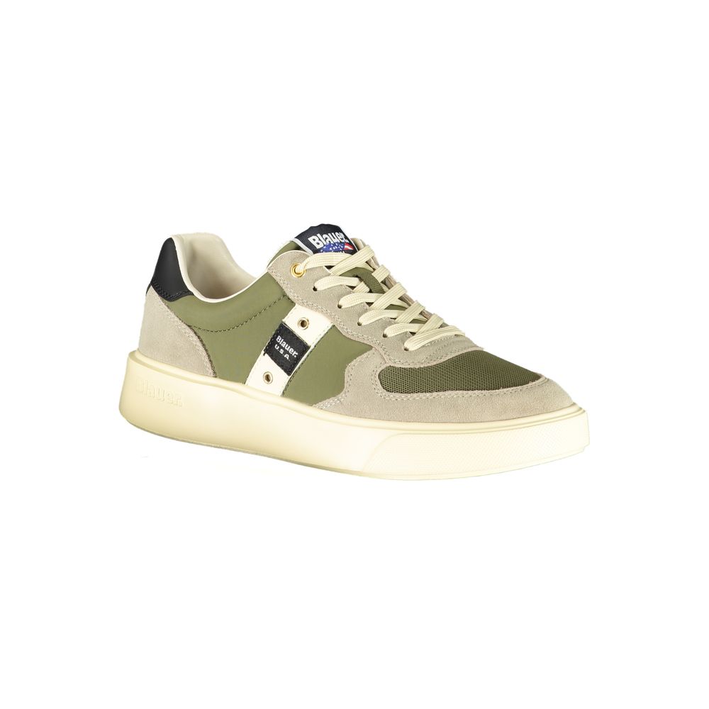 Blauer Green Leather Men Sneaker