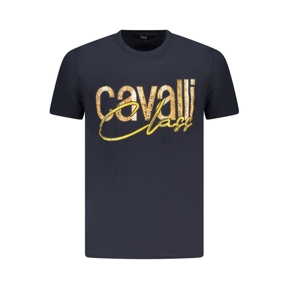 Cavalli Class Blue Cotton T-Shirt