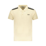 Cavalli Class Beige Cotton Men Polo Shirt CA-36663-XXL