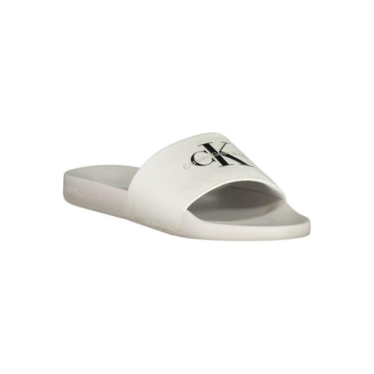 Calvin Klein White Polyester Men Sandal CA-36783-EU42/US9