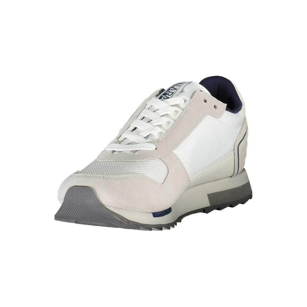 Napapijri White Leather Men Sneaker NA-37219-EU44/US11