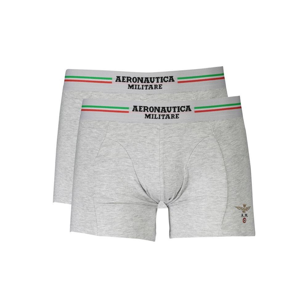 Aeronautica Militare Brown Cotton Men Boxer AE-37909-XXL