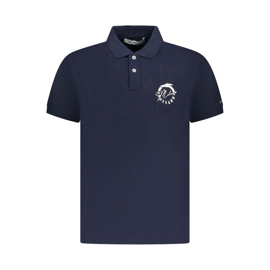 Trussardi Trussardi Blue Cotton Men Polo Shirt TR-36626-M 1728,67403481248,Blue,Clothing,L,M,Men,Men - Clothing,New with tags,Polo Shirt - Men - Clothing,S,Trussardi,XL