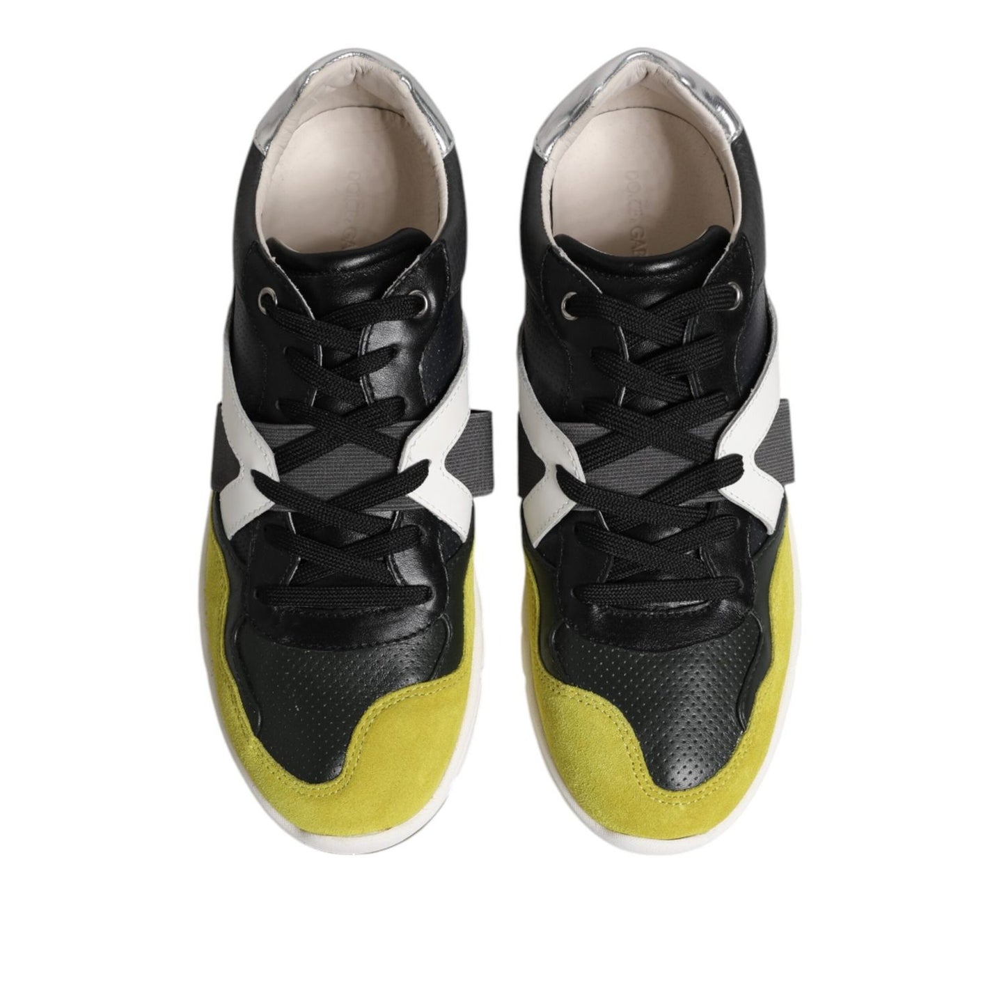 Dolce & Gabbana Multicolor Lace Up Low Top Men Sneakers Shoes