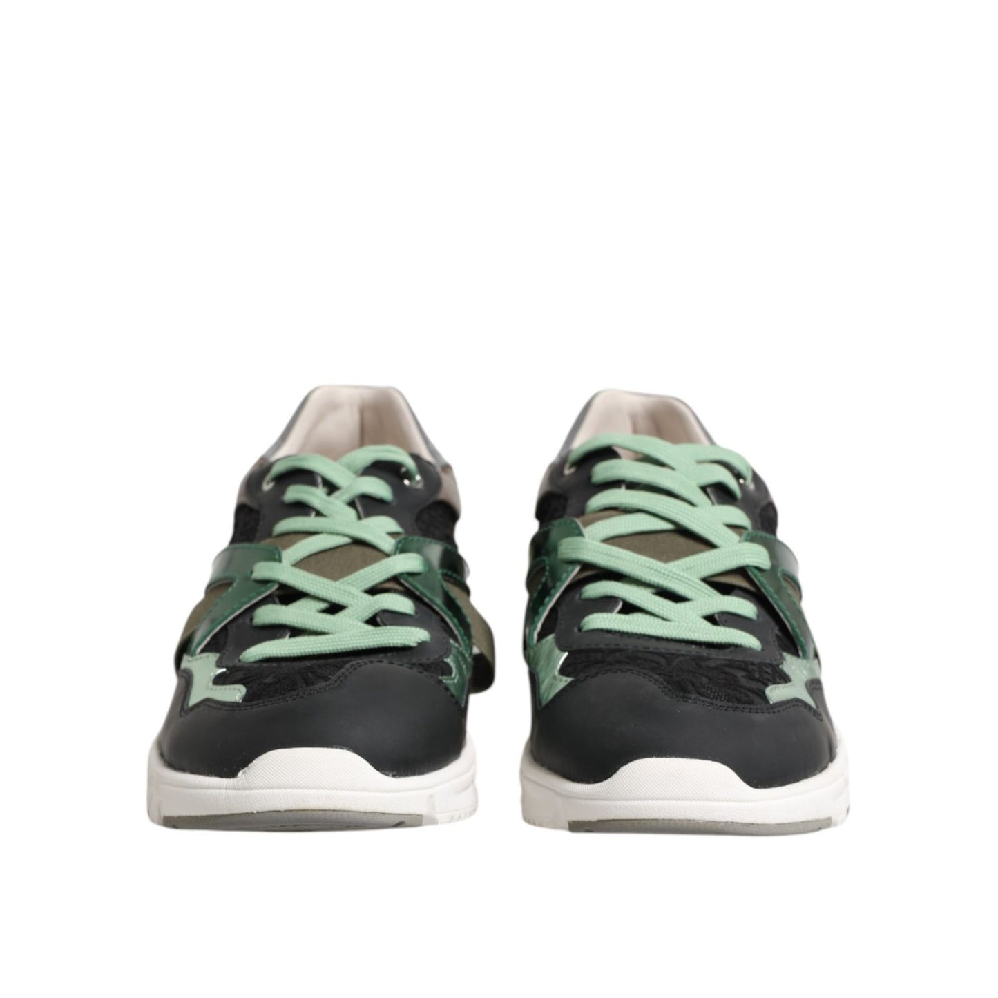 Dolce & Gabbana Multicolor Lace Up Low Top Sneakers Shoes