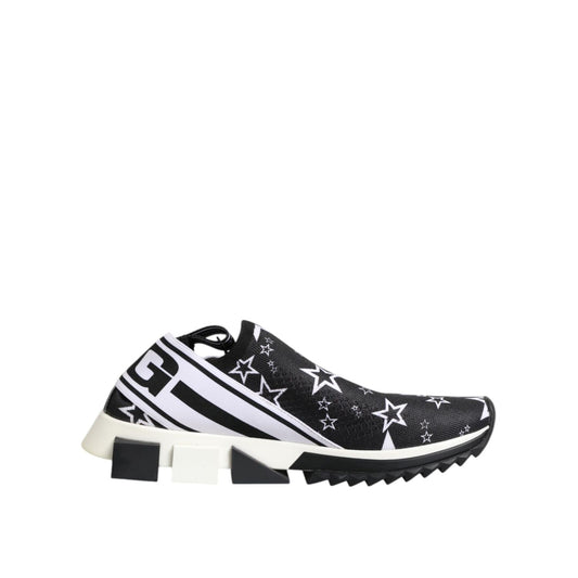 Dolce & Gabbana Black White Sorrento Low Top Sneakers Shoes
