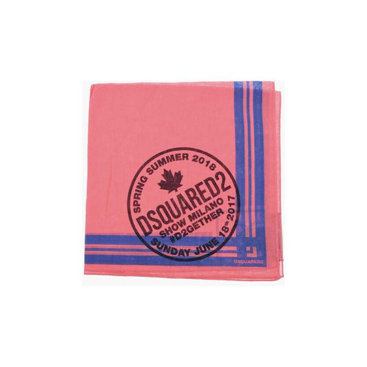 Dsquared² Cotton Bandana with Beaver Print