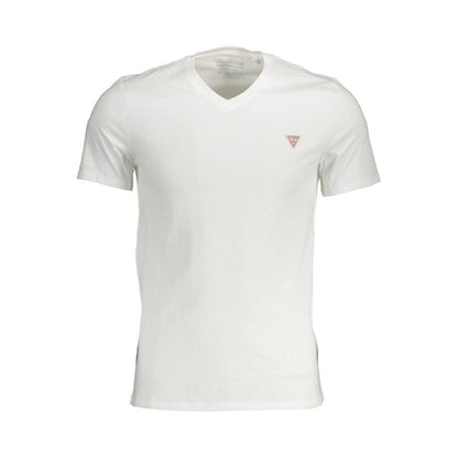 Guess Jeans White Cotton T-Shirt