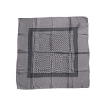 Dolce & Gabbana Gray Polka Dot Silk Square Men Foulard Scarf MS7176