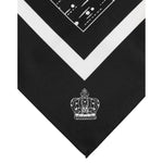 Dolce & Gabbana Black White Printed Square Foulard Scarf MS7223