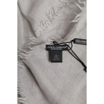 Dolce & Gabbana Gray DG Crown Neck Warmer Wrap Shawl Scarf MS7404