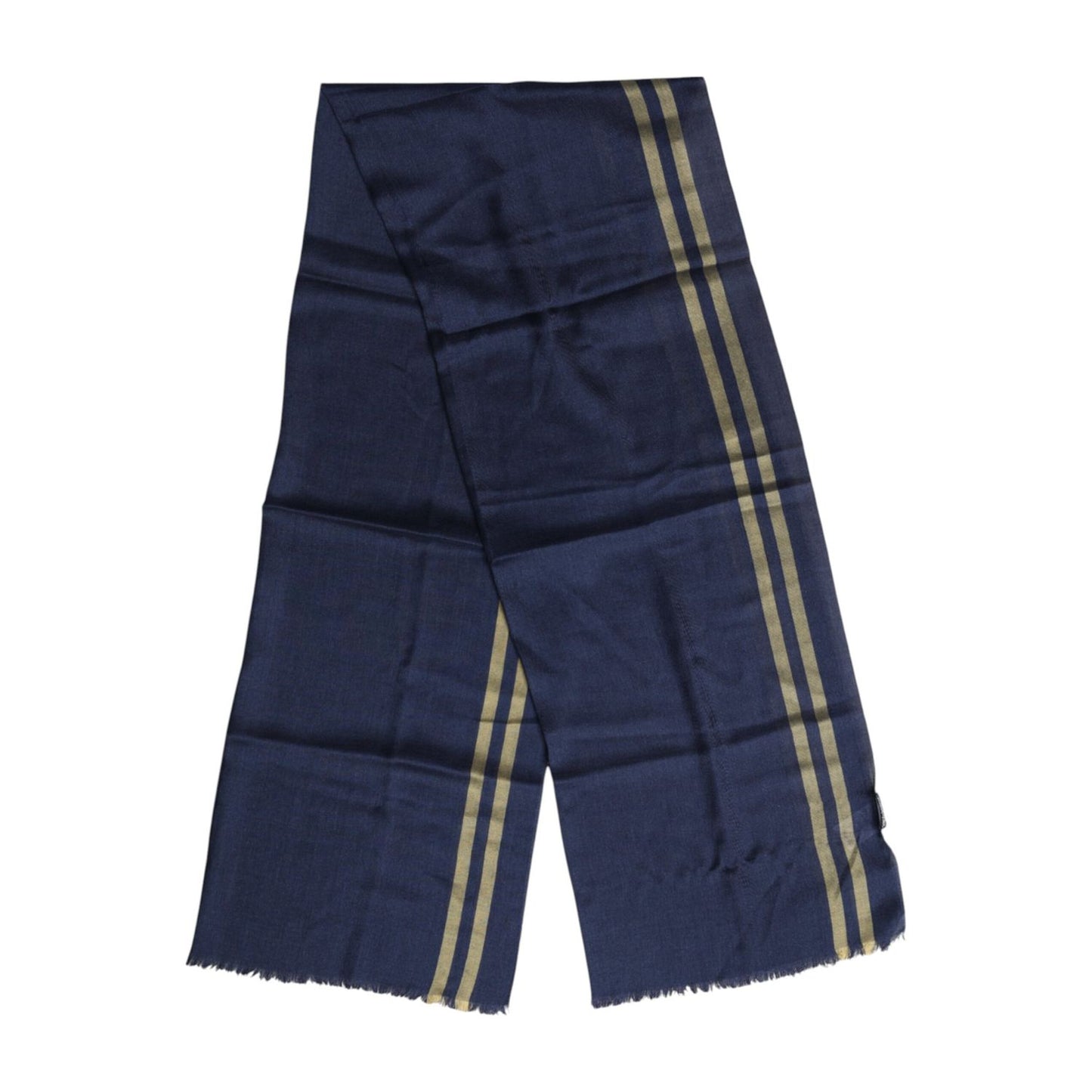 Dolce & Gabbana Blue Cashmere Neck Warmer Wrap Shawl Scarf