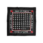 Dolce & Gabbana Black Printed Silk Square Men Foulard Scarf MS7468