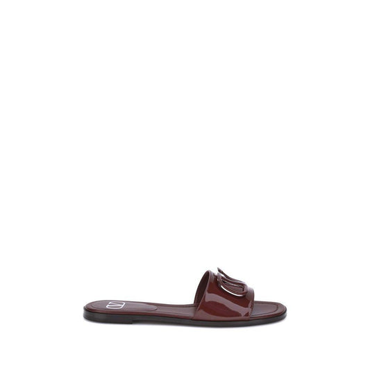 Valentino Garavani Patent leathe VLogo slide Sandals VA-7W2S0BD5TMKAFD-EU37.5/US7.5
