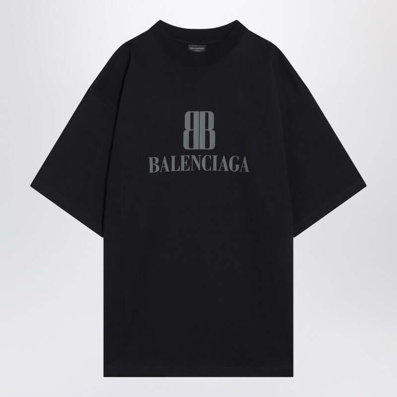 Balenciaga Faded black Nano BB Medium Fit T-shirt 764235TSVU4/R_BALEN-1083_323