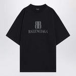 Balenciaga Faded black Nano BB Medium Fit T-shirt 764235TSVU4/R_BALEN-1083_323