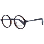 Yohji Yamamoto Brown Unisex Glasses Frame with full-rim acetate panto style, shown with demo lenses.