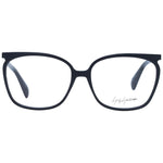 Yohji Yamamoto Black Unisex Glasses Frame, full-rim acetate square style, 58-16-145 size with branded soft case.