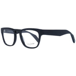Yohji Yamamoto Black Unisex Glasses Frame with full-rim acetate design, square shape, and demo lenses.