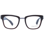 Yohji Yamamoto Brown Unisex Glasses Frame, full-rim square design with acetate material and demo lenses.