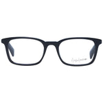 Yohji Yamamoto Black Unisex Glasses Frame in full-rim acetate with demo lenses.