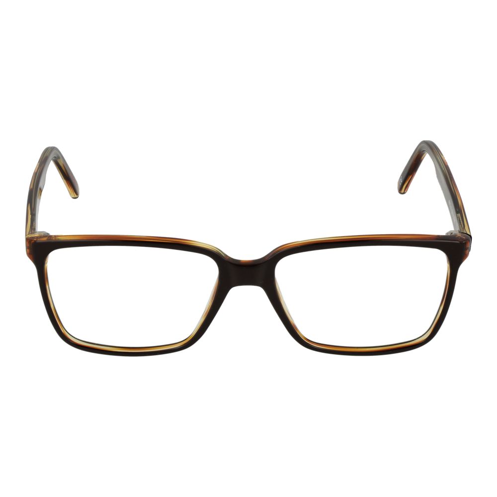 Andy Wolf Brown Unisex Glasses Frame, full-rim acetate with demo lenses, brown rectangular style