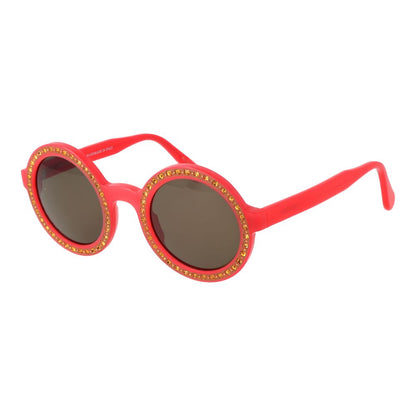 Andy Wolf Red Acetate Sunglasses