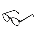 Andy Wolf Black Unisex Glasses Frame in acetate, full-rim style with 52-18-145 dimensions, featuring demo lenses.