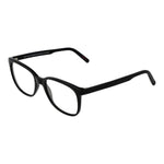 Andy Wolf Black Unisex Glasses Frame in full-rim acetate, size 53-17-140, featuring demo lenses, with included branded case.