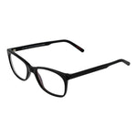 Andy Wolf Black Unisex Glasses Frame in full-rim acetate with plastic lenses, size 51-17-145, featuring rectangle style and demo glasses.