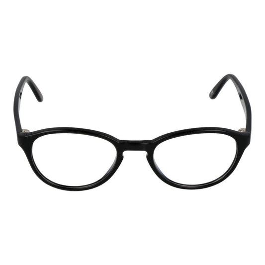 Andy Wolf Black Unisex Glasses Frame, acetate full-rim style with demo lenses, size 49-18-140, perfect for stylish unisex wear.
