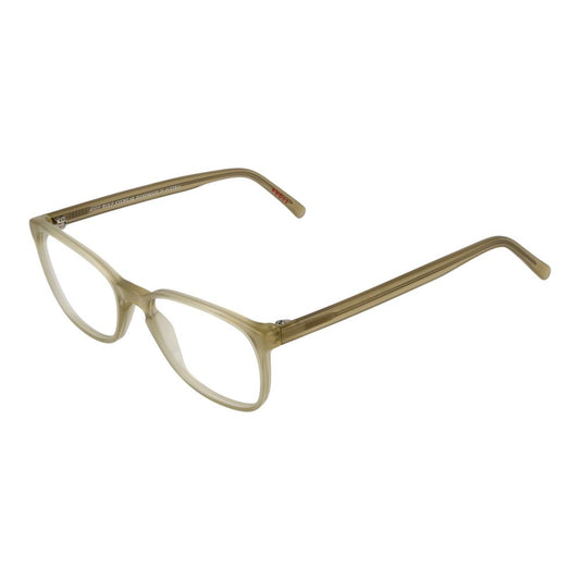 Andy Wolf Beige Unisex Glasses Frame in full-rim acetate, featuring a panto style with demo lenses, frame width 130mm, temples length 135mm.